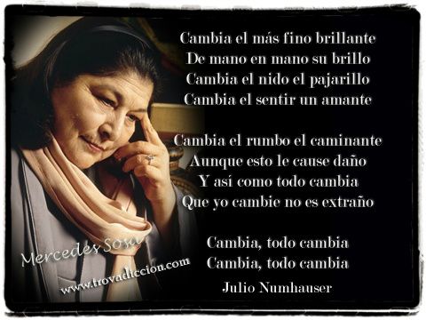 Mercedes Sosa. Todo Cambia 